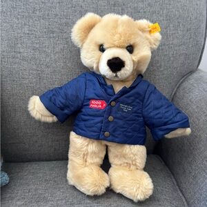 Rare vintage Steiff Mercedes Benz Team 1000 Miglia Bear Great condition